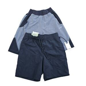 Men Shorts Lot 2 Pair Size Small Goodfellow Swim Trunks Black Champion Gym Gray